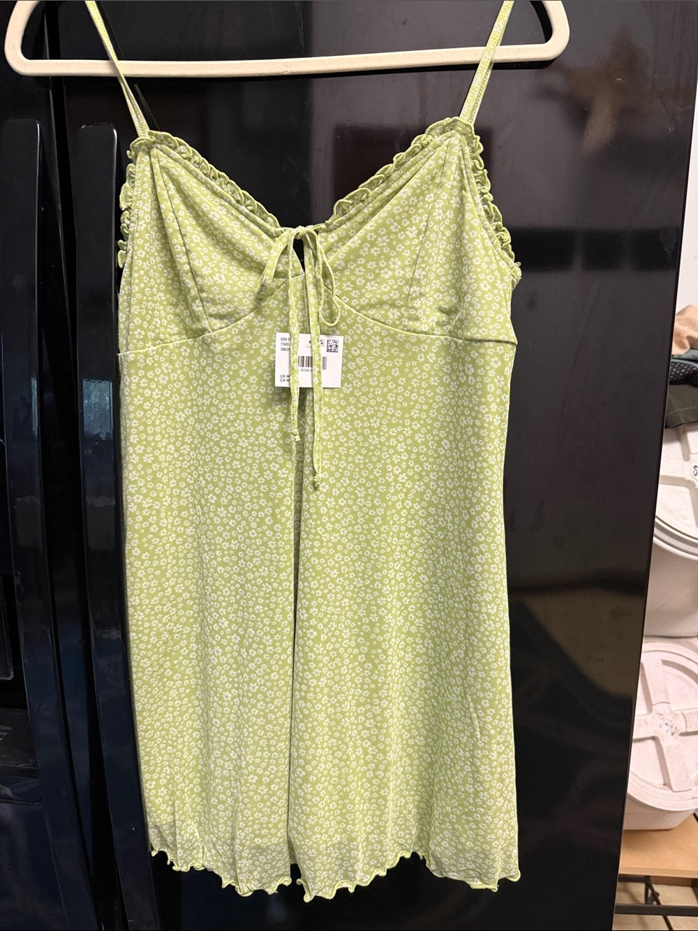 American Eagle Women’s Lime Green Floral Slip Dress NWT